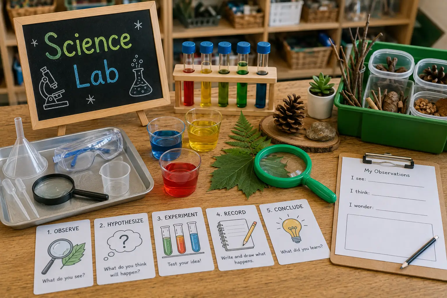 Εργαλεία παρατήρησης και πειραμάτων για το Science Lab