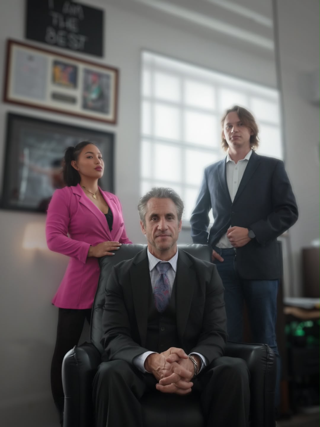 The company team posing outside. From left to right: Stanislav Babenko, Founder Gavin Elliot, and Jenny Elliot.