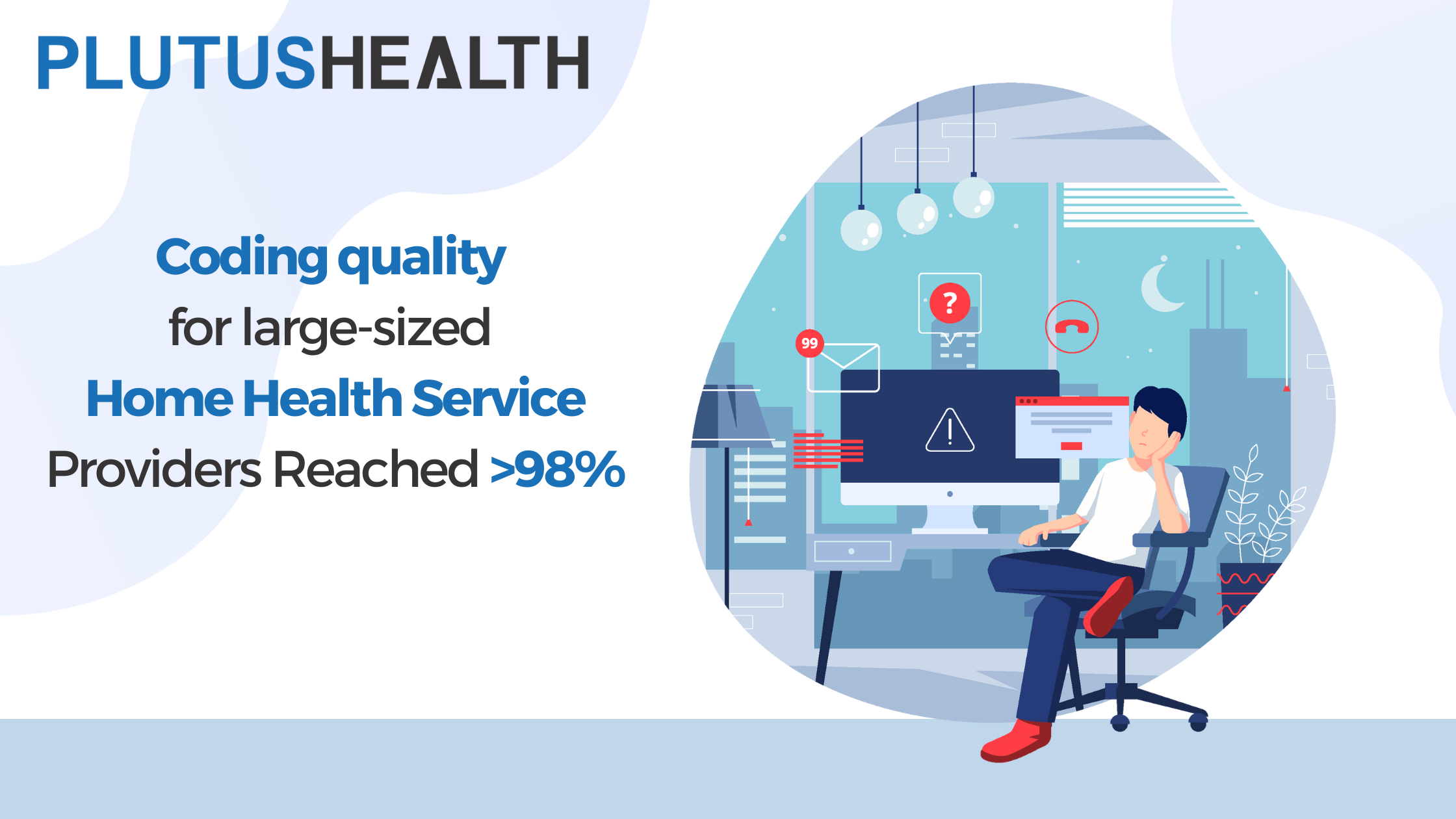 Coding quality for large-sized home health service provider reached >98%