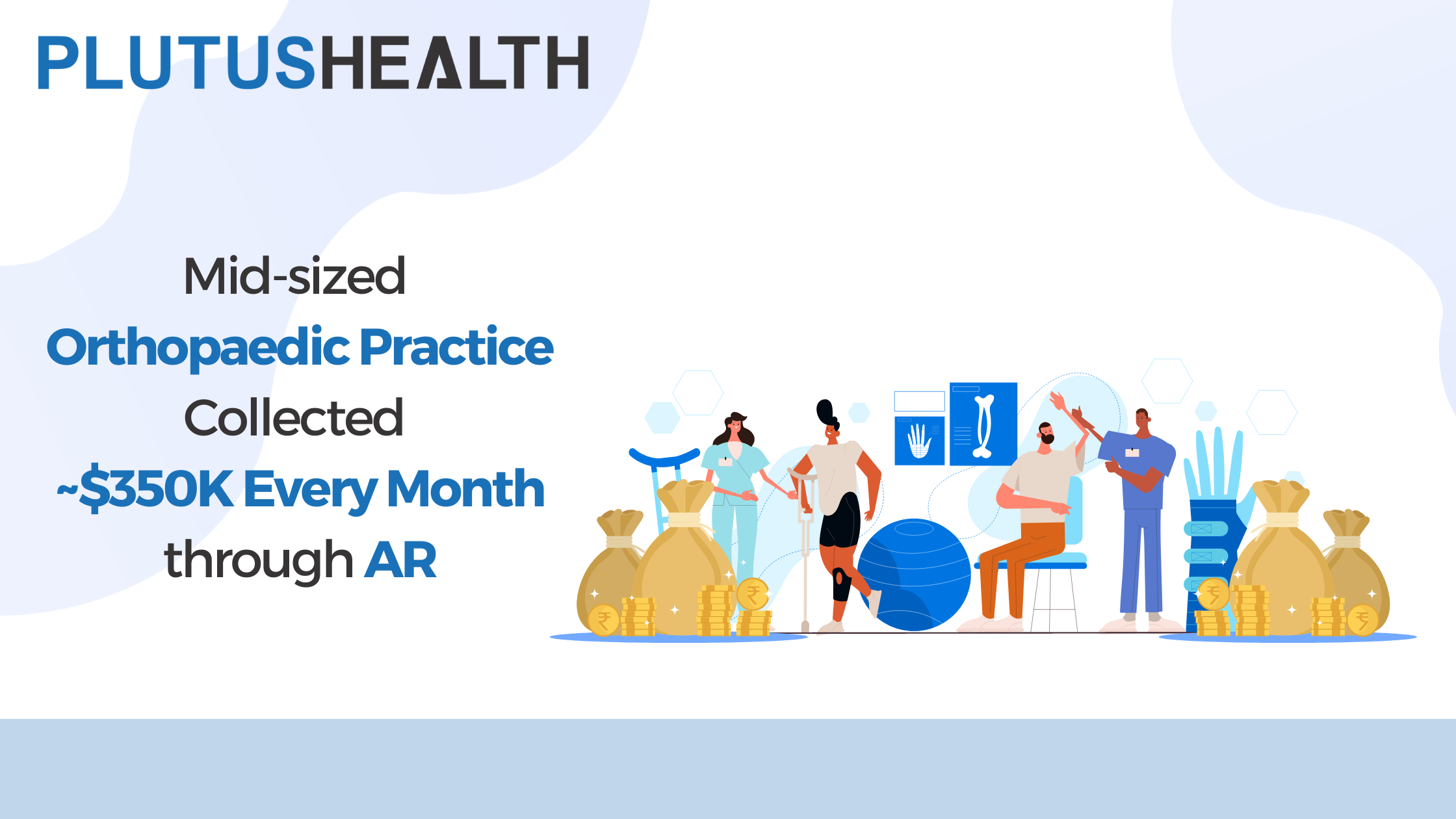 Mid-sized Orthopaedic practice collected ~$350K every month through AR