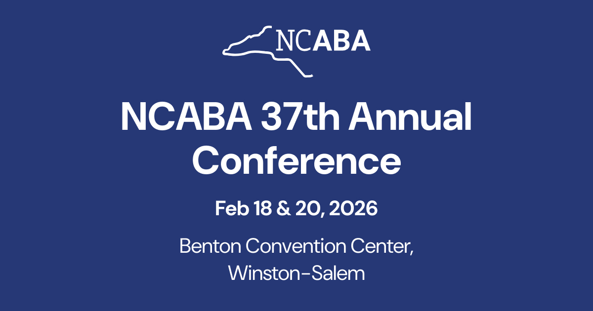 North Carolina Association for Behavior Analysis (NCABA) Annual Conference