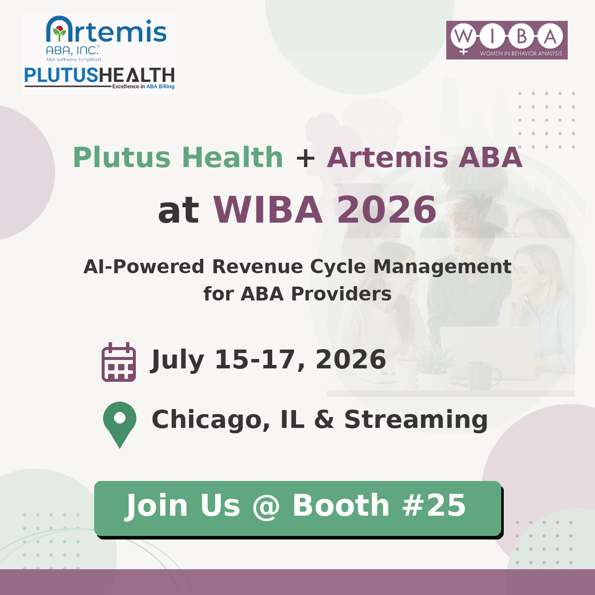 Plutus Health + Artemis ABA at WIBA 2026 AI-Powered Revenue Cycle Management for ABA Providers