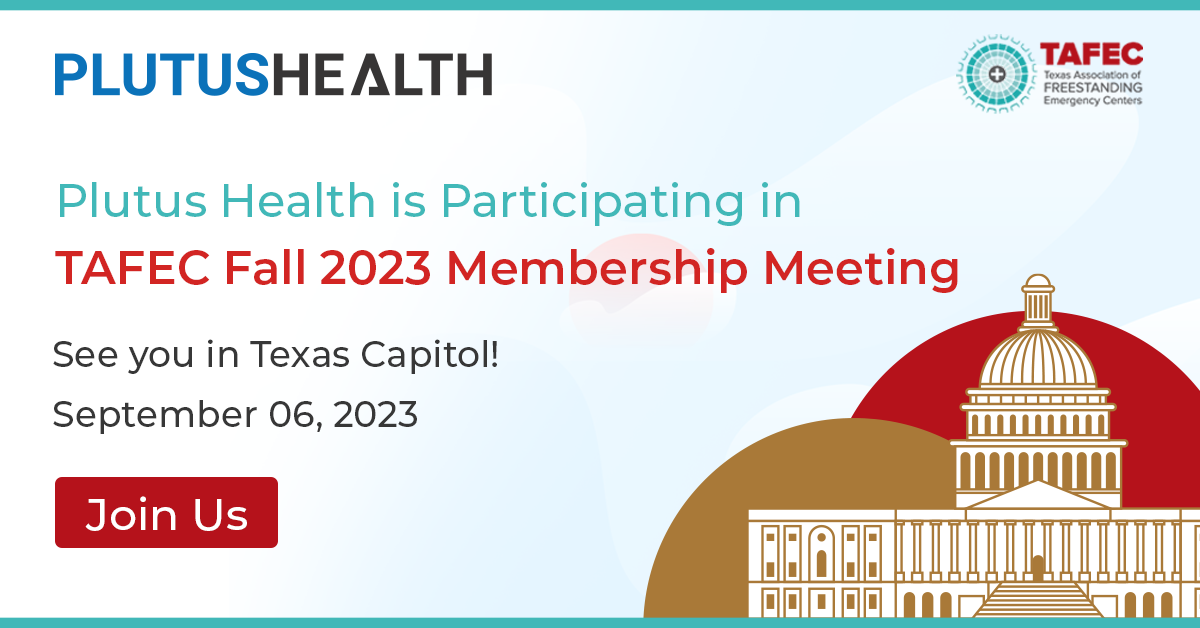 Plutus Health is a champion sponsor of the TAFEC Fall 2023 Membership Meeting