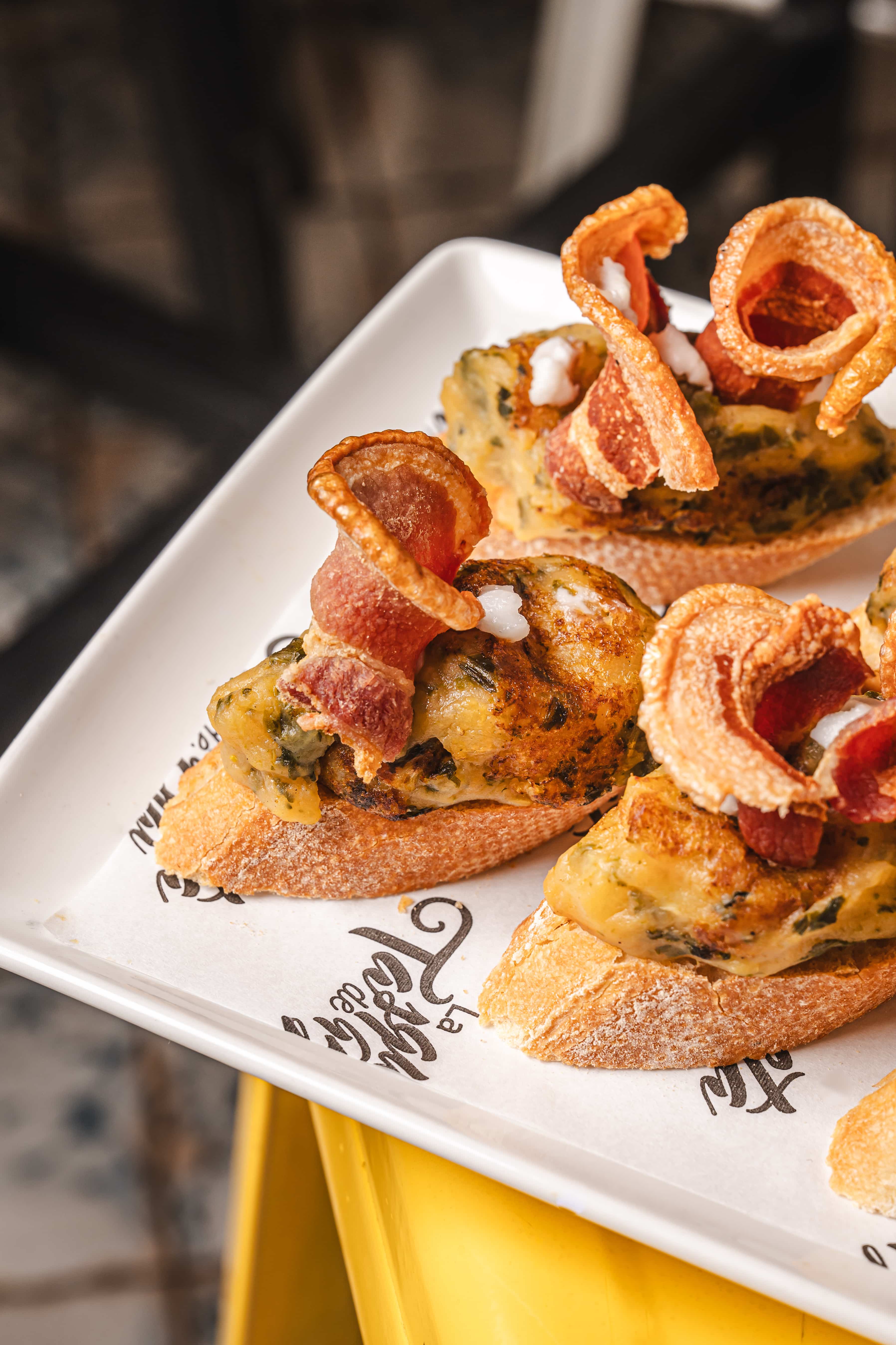 Detalle de un pincho artesanal de La Tasqueta de Blai