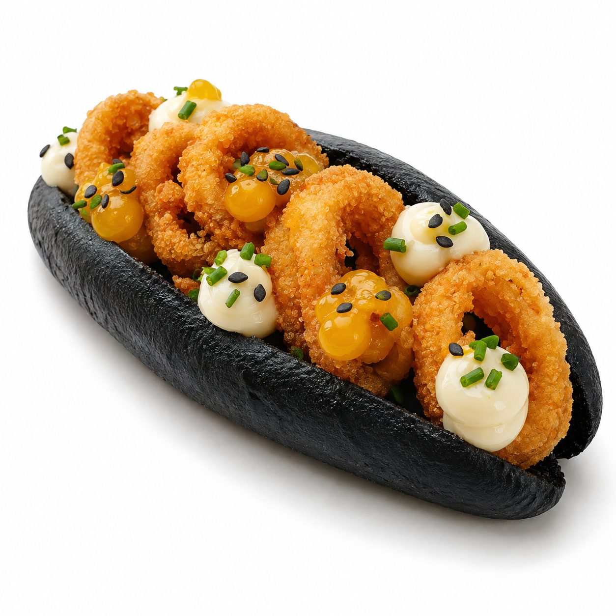 Bocata de calamares, uno de los Pinchos Calientes de La Tasqueta de Blai