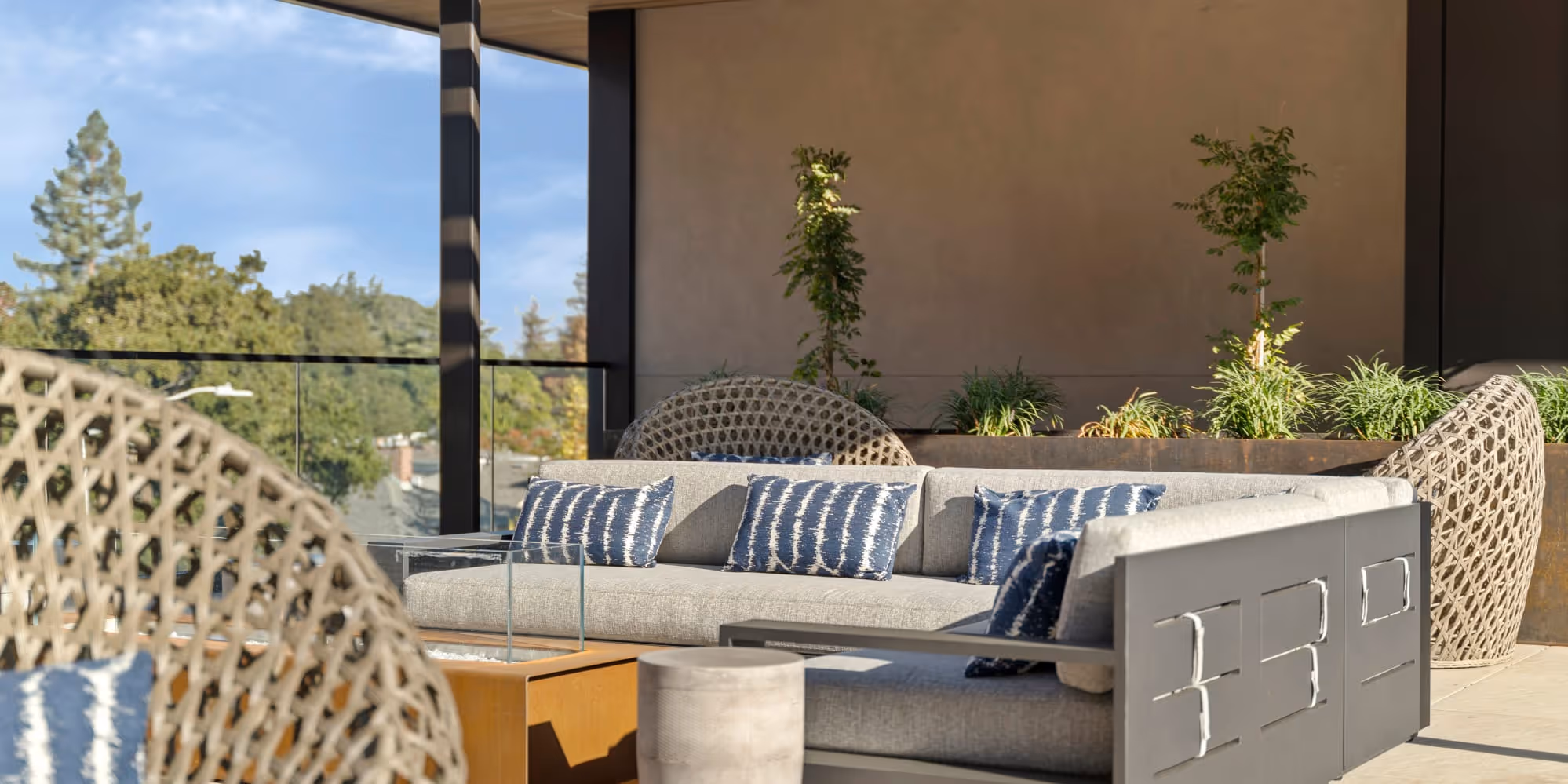 Outdoor lounge seating