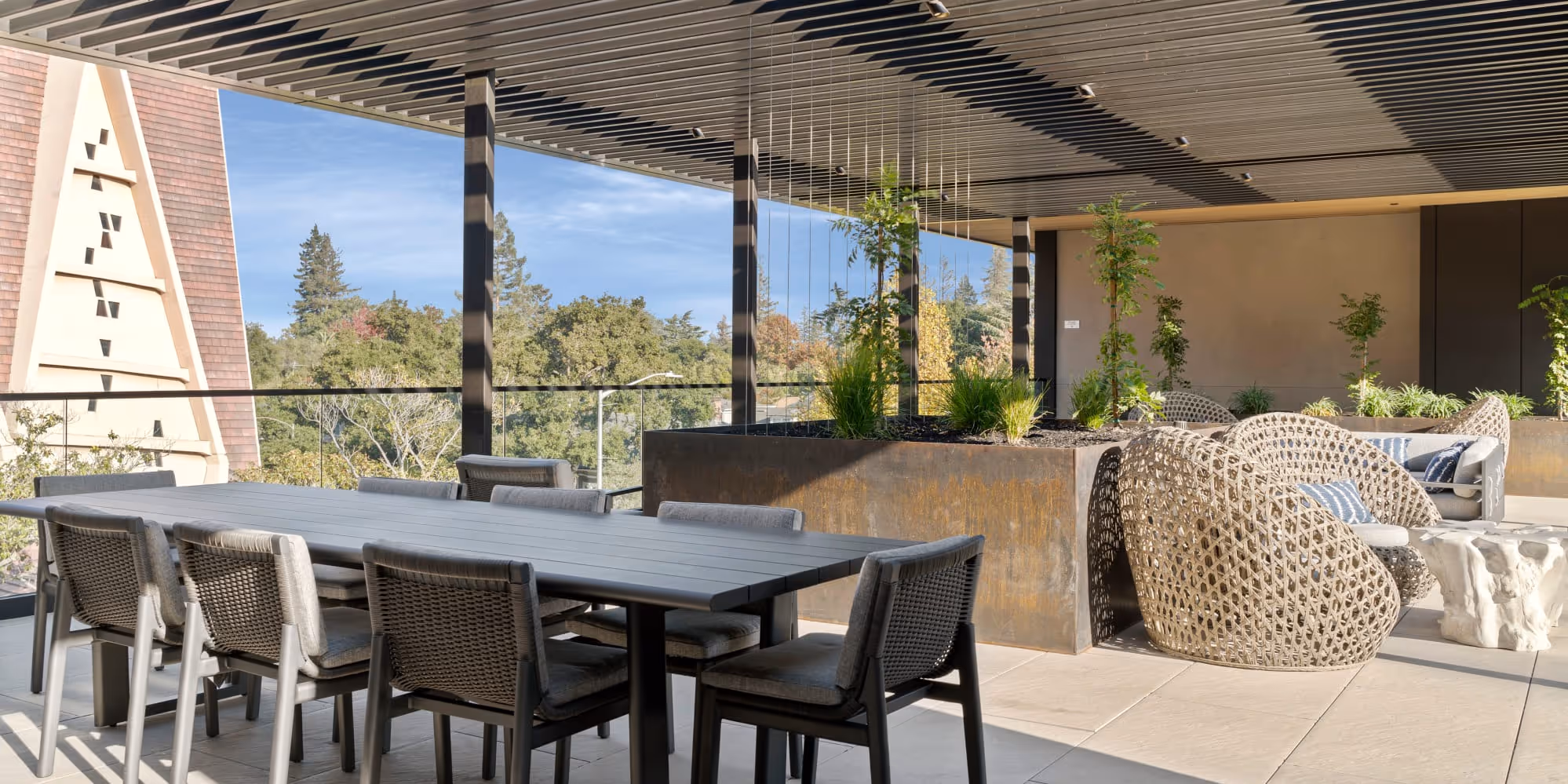 Outdoor dining table