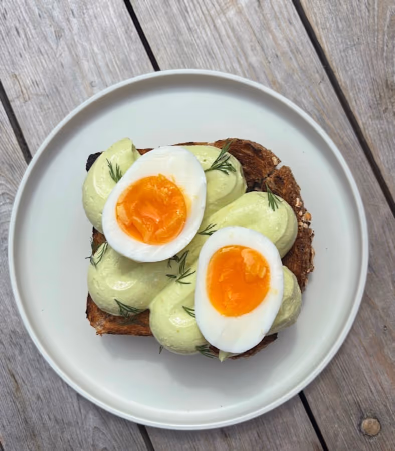 Avocado toast at LB. Kitchen