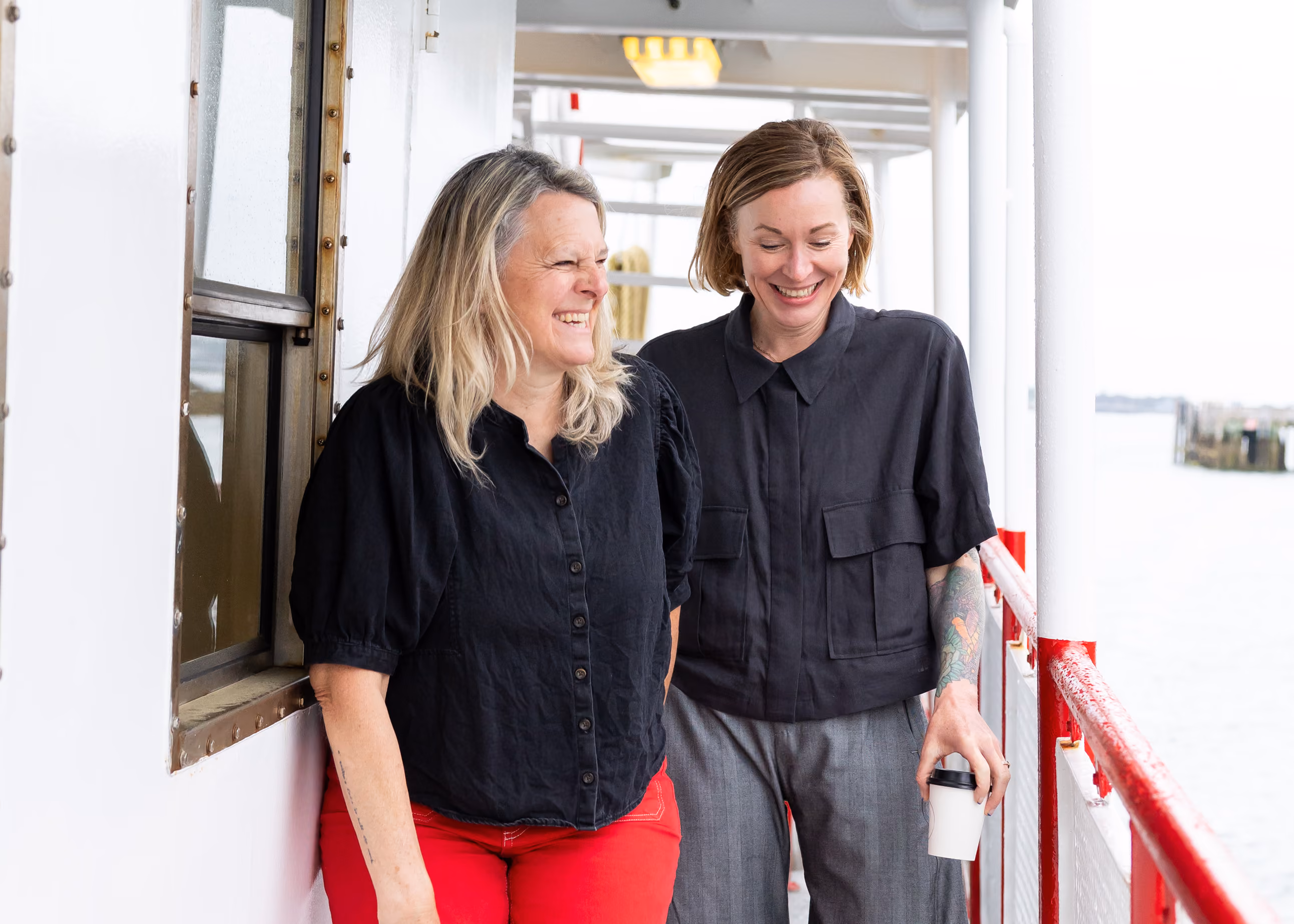 LB. Kitchen founders Lee and Bryna sharing a bite