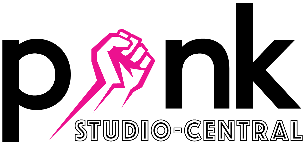 Logo featuring a stylized magenta raised fist extending downward into a lightning bolt, symbolizing power and resistance.