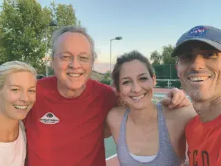 a Photo of Dr. Cutts and Darcie, Daina and Rob