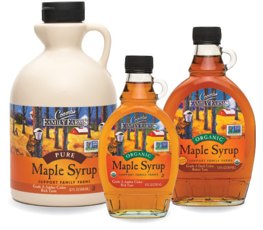 pictures of pure maple syrup from Coombs Family Farms in Vermont, nearby the homestead farm of Temecula dentist, Dr. Dave Cutts