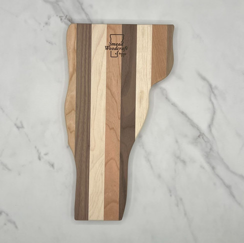 tri-color custom cutting board from a friend of Temecula dentist, Dr. Dave Cutts