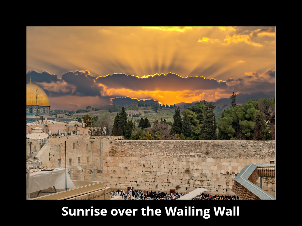 Wailing wall with writing