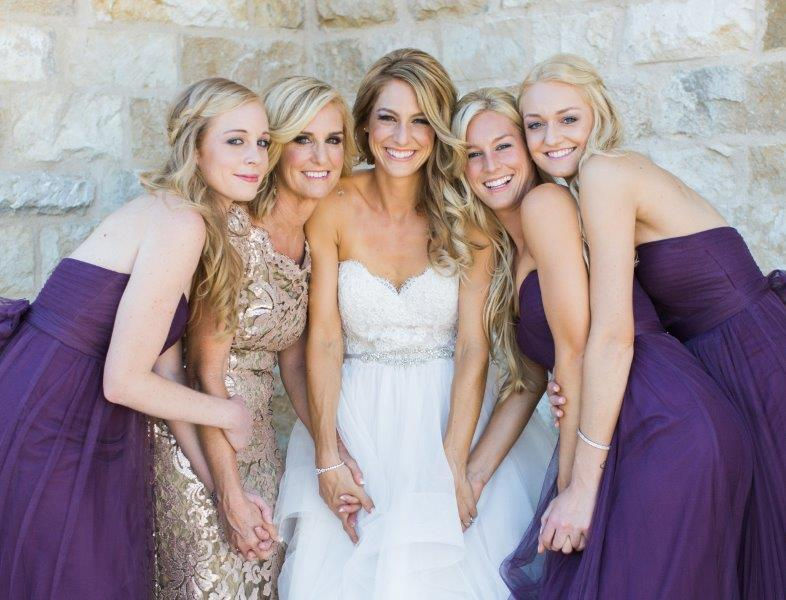 The wife and four daughters of Temecula dentist, Dr. Dave Cutts, on the wedding day of his oldest daughter