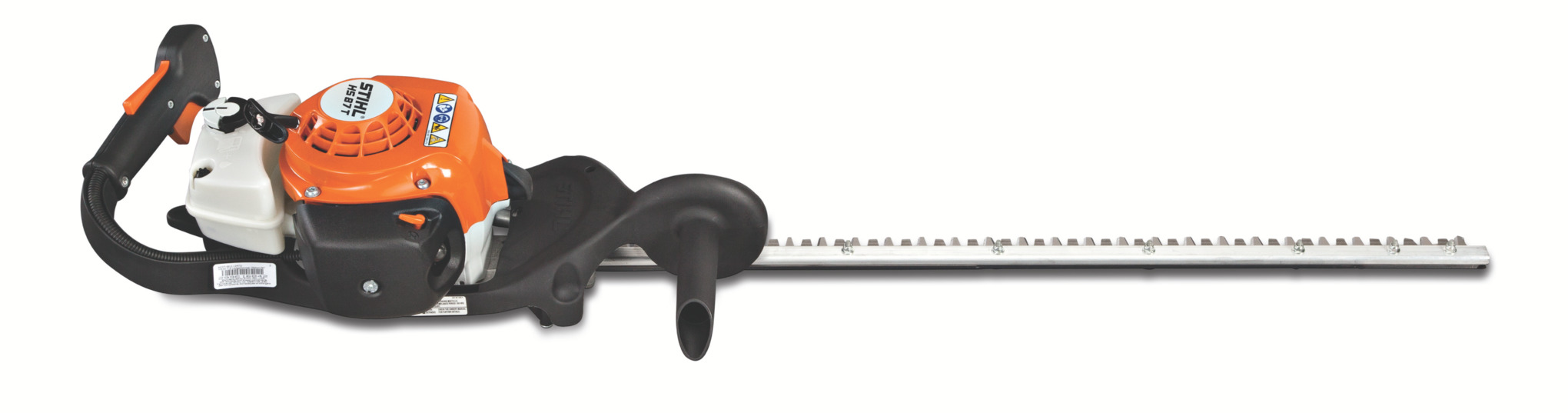 This gas-powered hedge trimmer features a precision-trimming blade, lightweight design, and excellent fuel efficiency.
