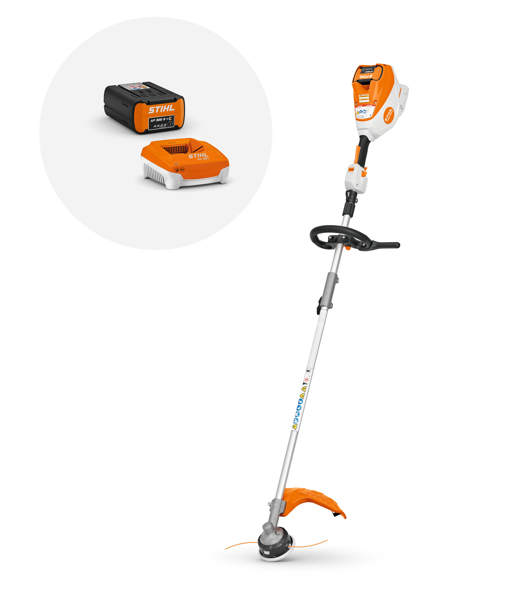 The versatile KMA 120 R is built for professional, extended use and comes with the AP 300 S, AL 301 charger and FS-KM attachment