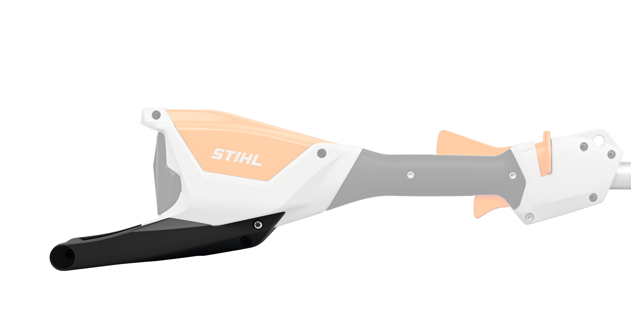 Provides support and stability when resting the machine on the ground