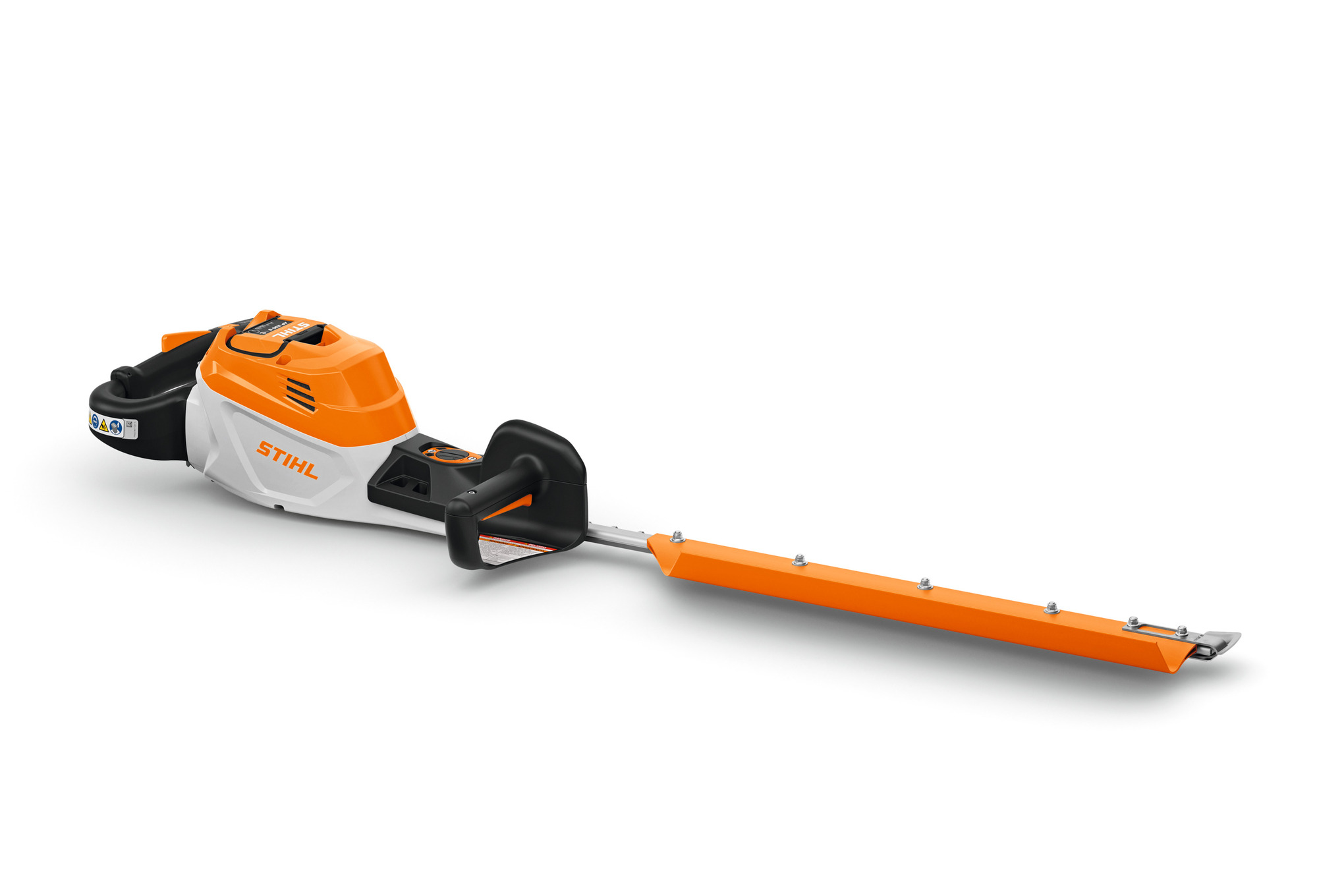 With diamond-ground, single-sided blades available in 30” or 40” lengths, the HSA 150 T trimmer provides pros with razor-sharp cutting performance and the option to operate with backpack battery or AL