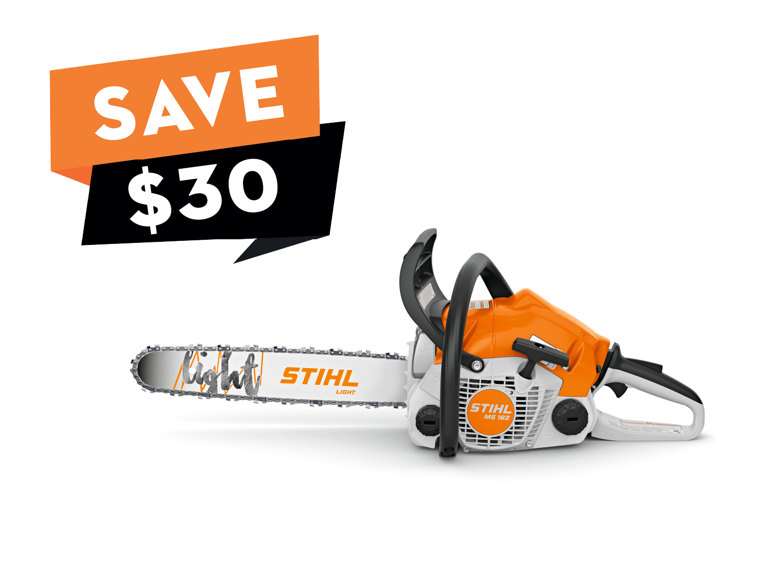 STIHL MS 162 chainsaw: lightweight, powerful, and efficient. Perfect for home use with an ergonomic design, and robust performance for its class.