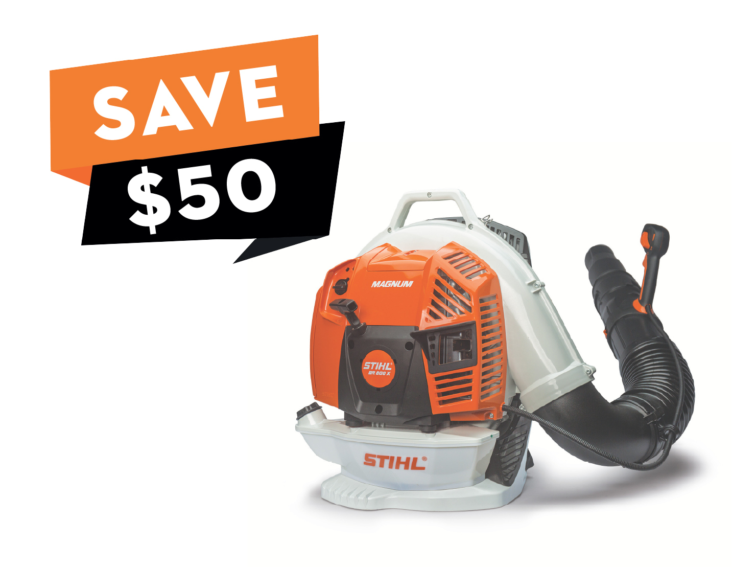 Clear leaves, debris, and more with ease using this powerful commercial backpack blower—a lighter version of the BR 800 C-E MAGNUM®.