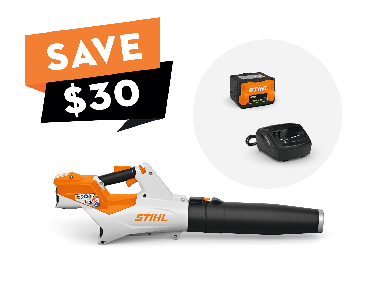 The most powerful blower in the STIHL AK System combines excellent blowing force with low noise and features built especially for user comfort.