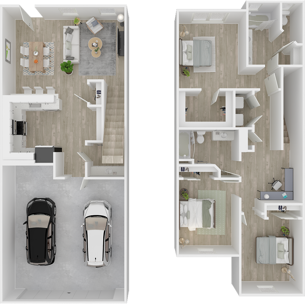 2 bedroom townhome at Desert Meadows