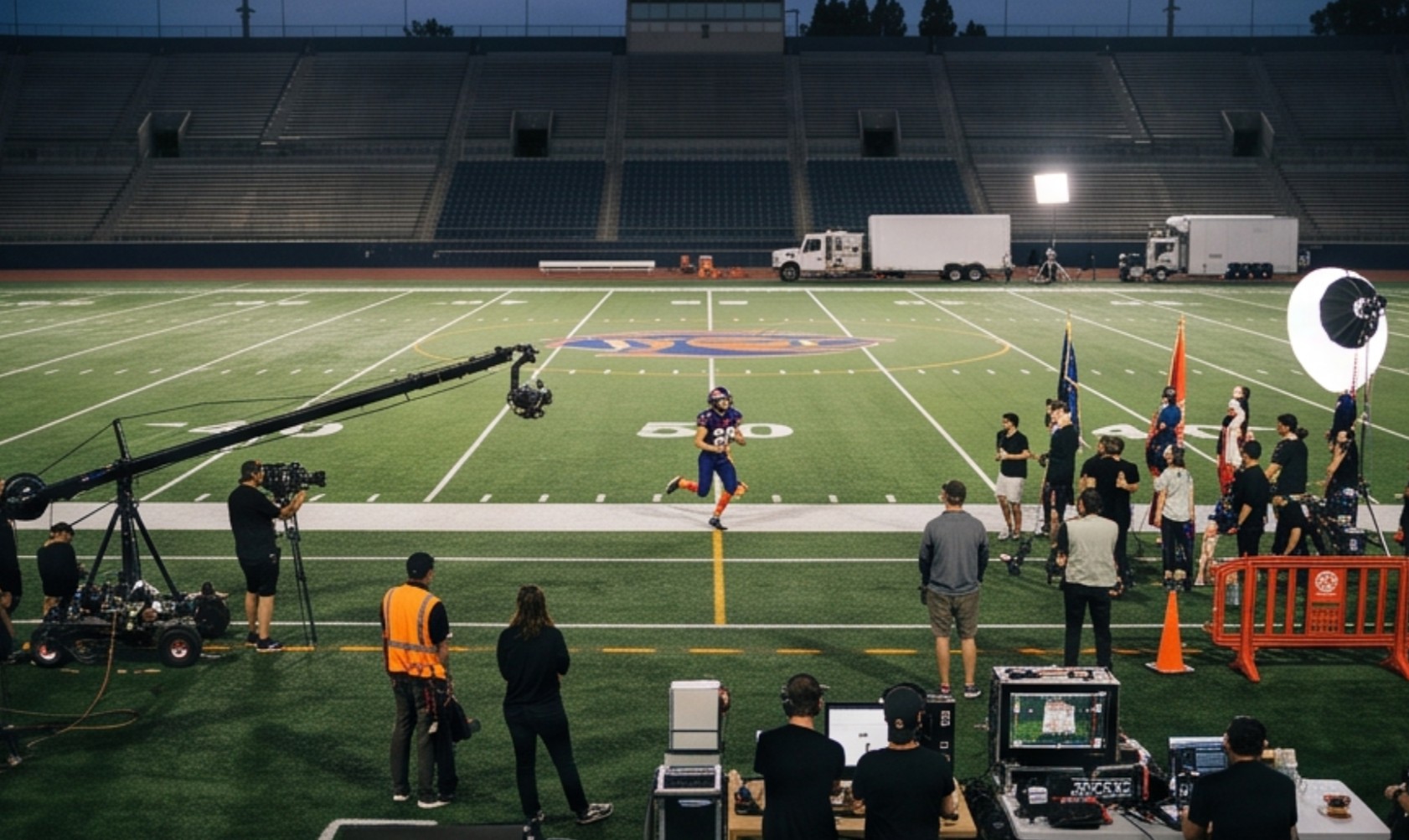 Behind the scenes on a Hyland Media content shoot