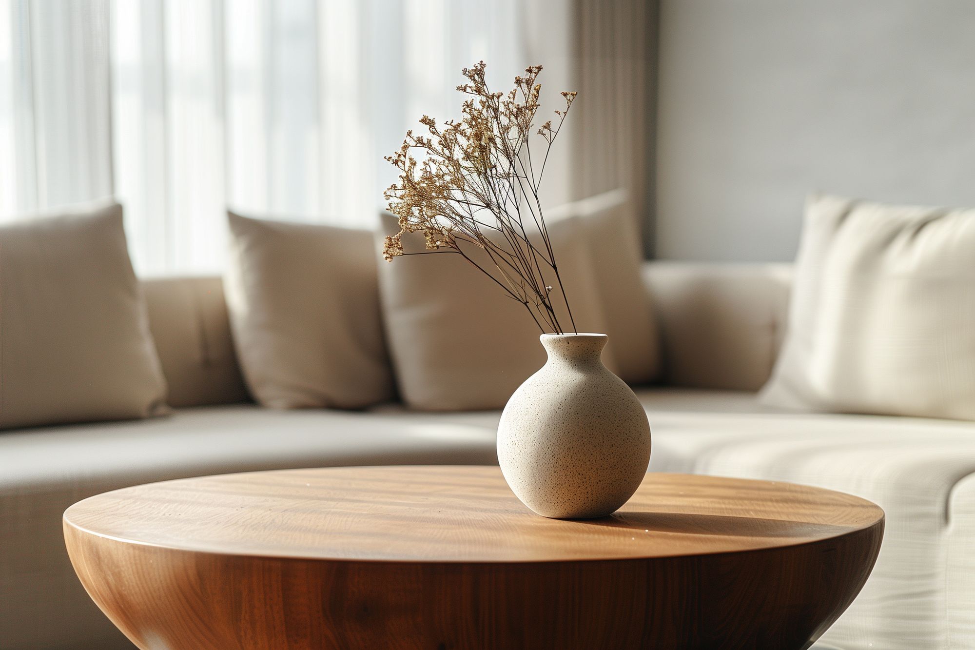 Coffee table stock image