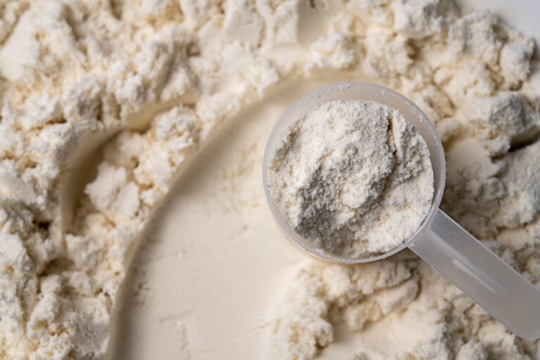Protein whey powder supplement manufacturing and packaging