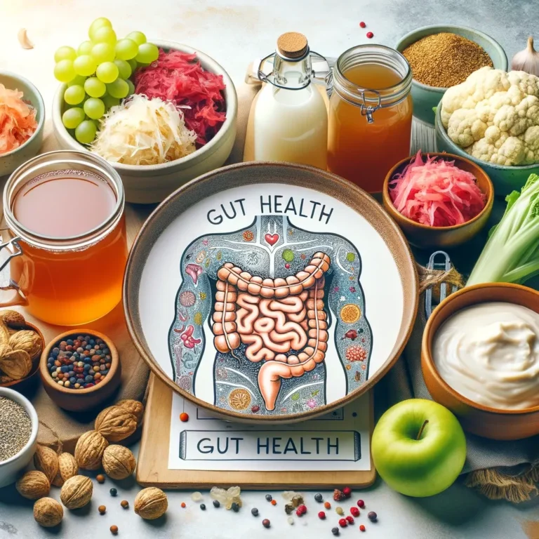 Gut health fruit vegetables for digestive wellness and probiotics