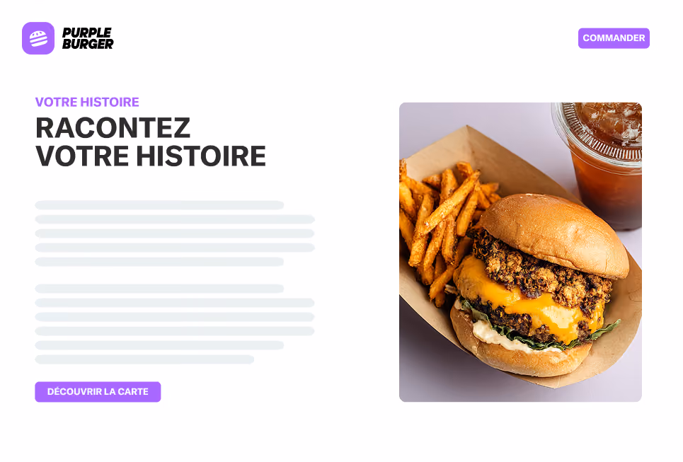 Burger au fromage avec frites et boisson glacée dans un bac en carton.