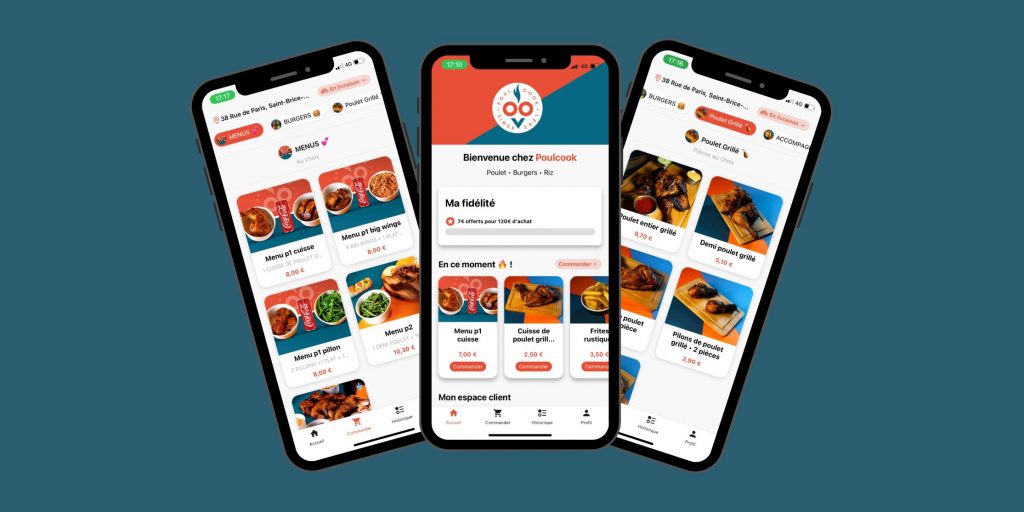Application web mobile commande en ligne livraison Dishop