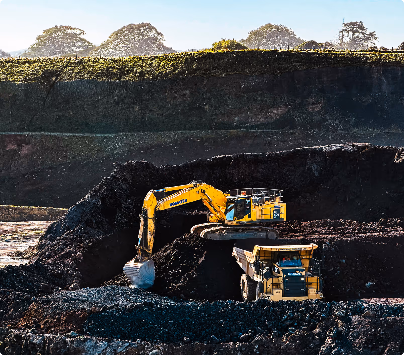 Quarry excavation