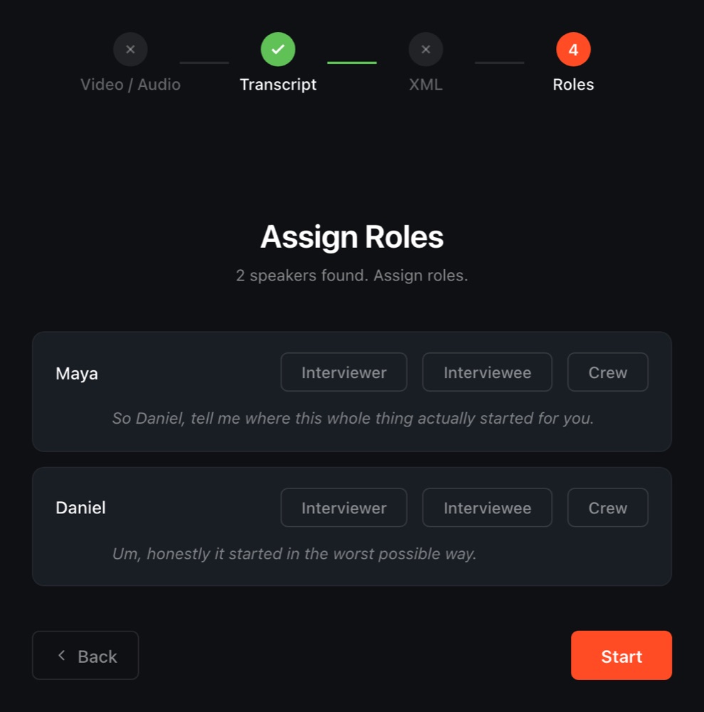 Speaker detection