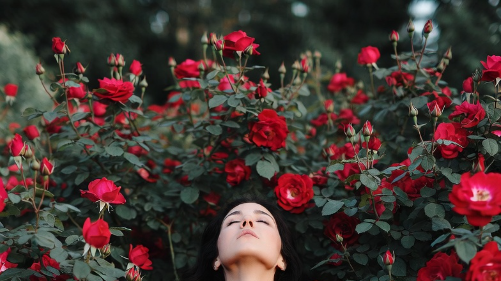 A wall of roses