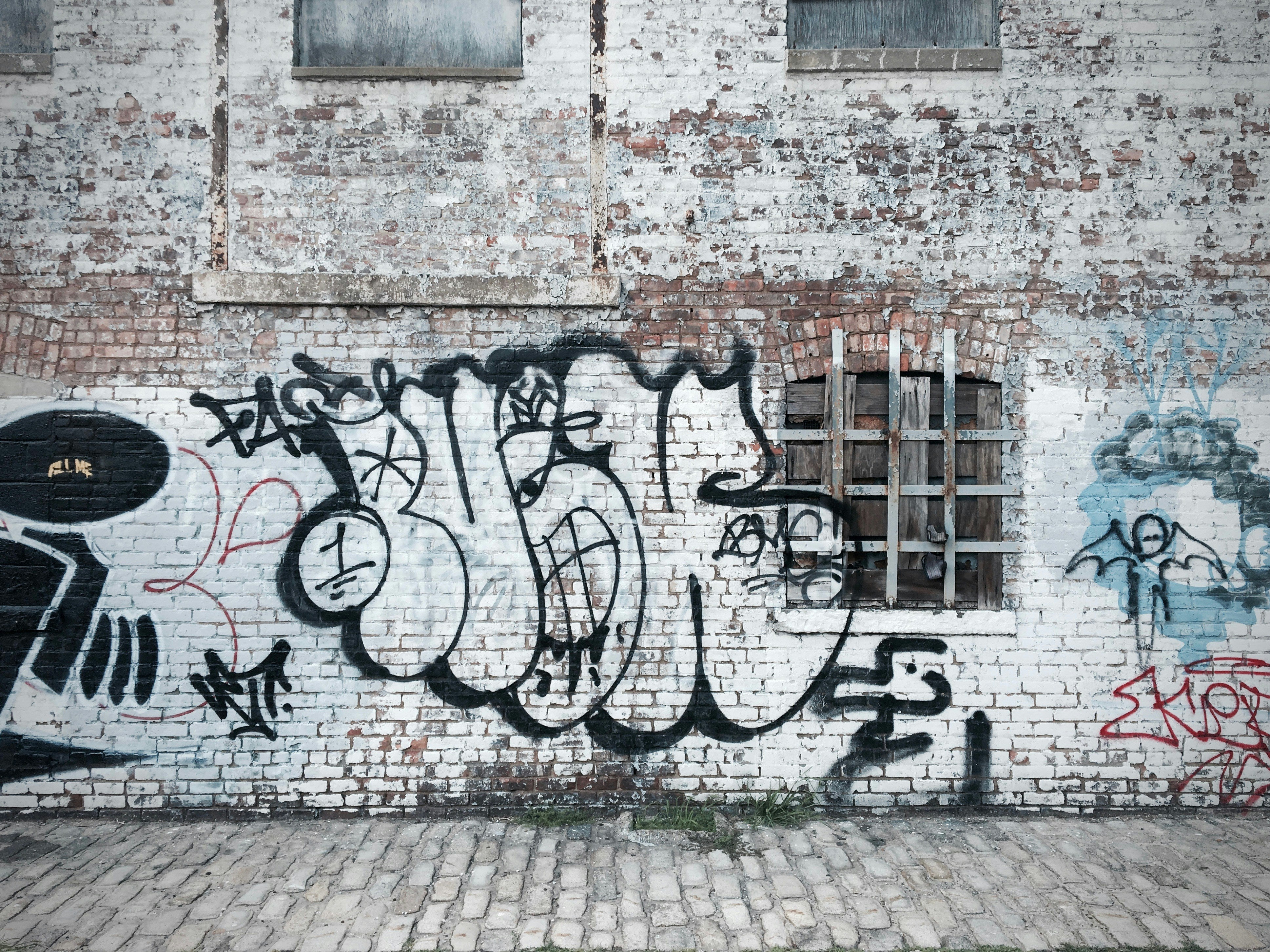 brooklyn graffiti on a wall
