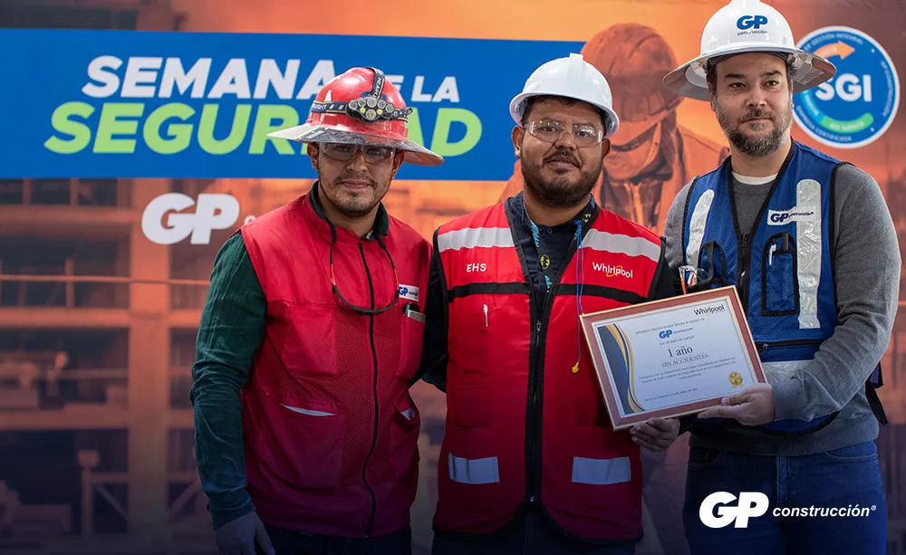 ¡Cumplimos 365 días sin accidentes en GP Construcción!