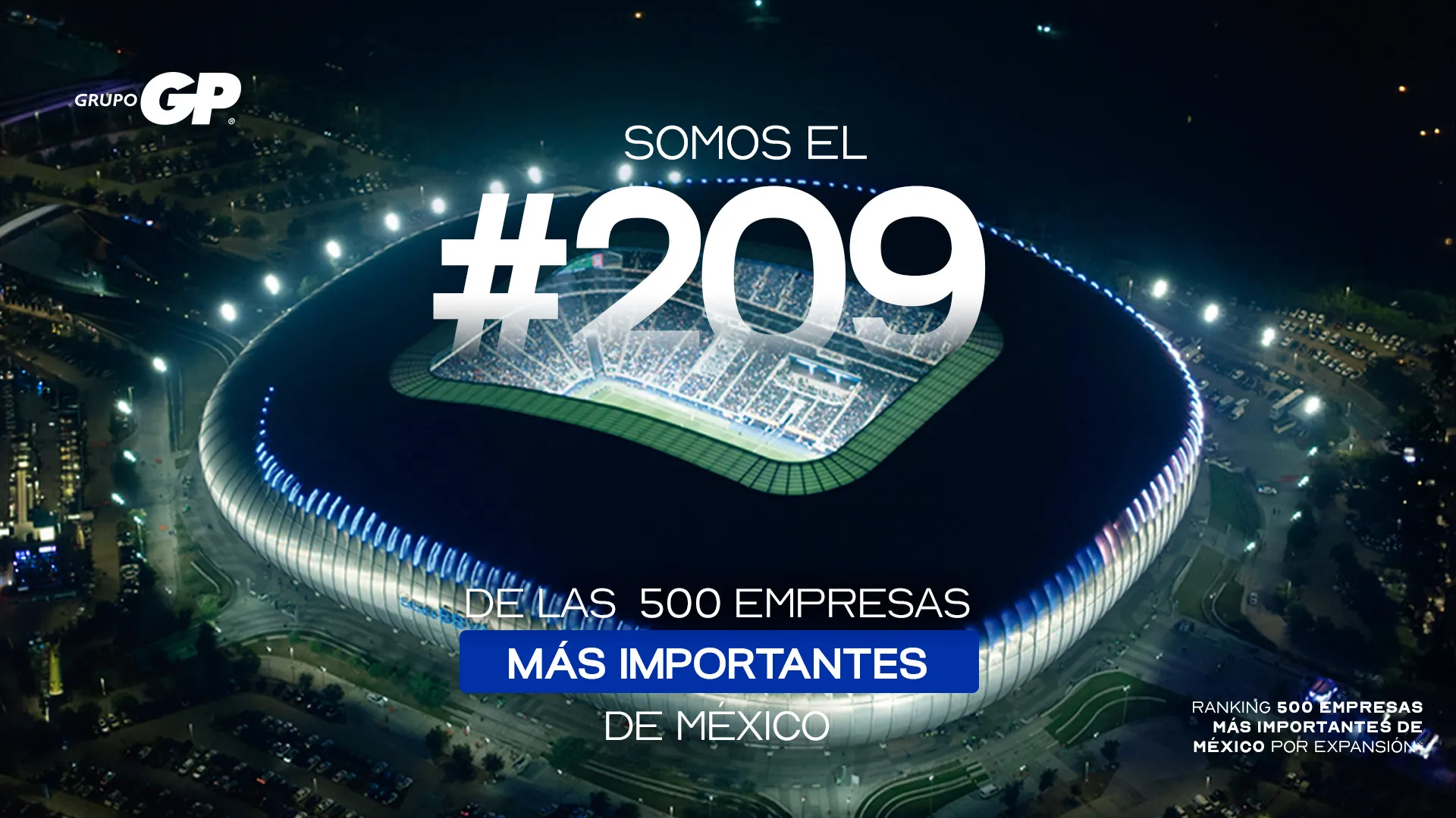 Grupo GP en el ranking Expansión 500 de las Empresas Más Importantes de México