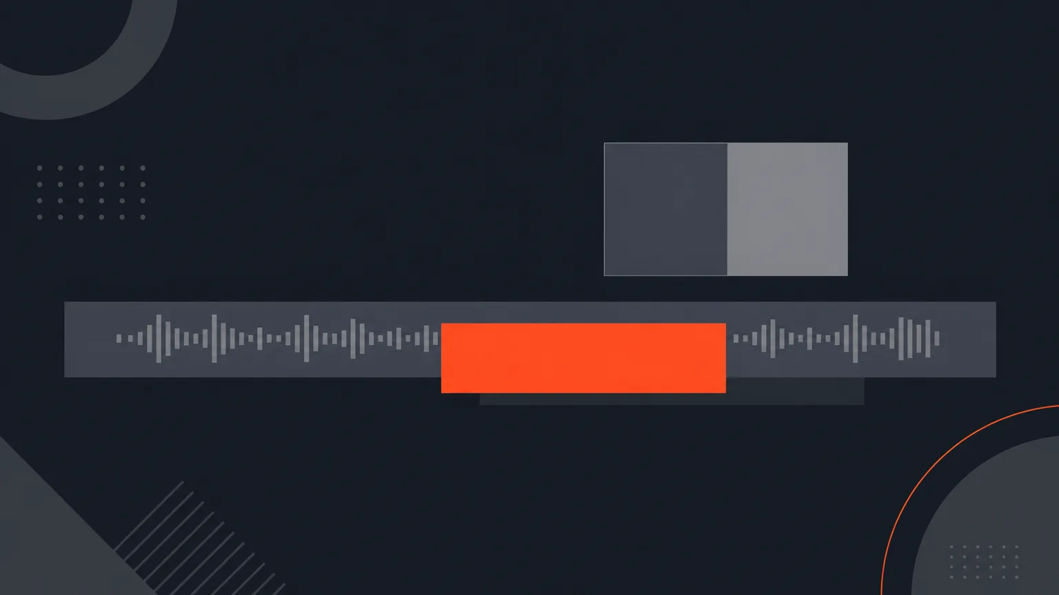 Diagram of a timeline block with a B-roll rectangle covering part of it, and a split panel showing one side replaced by footage.