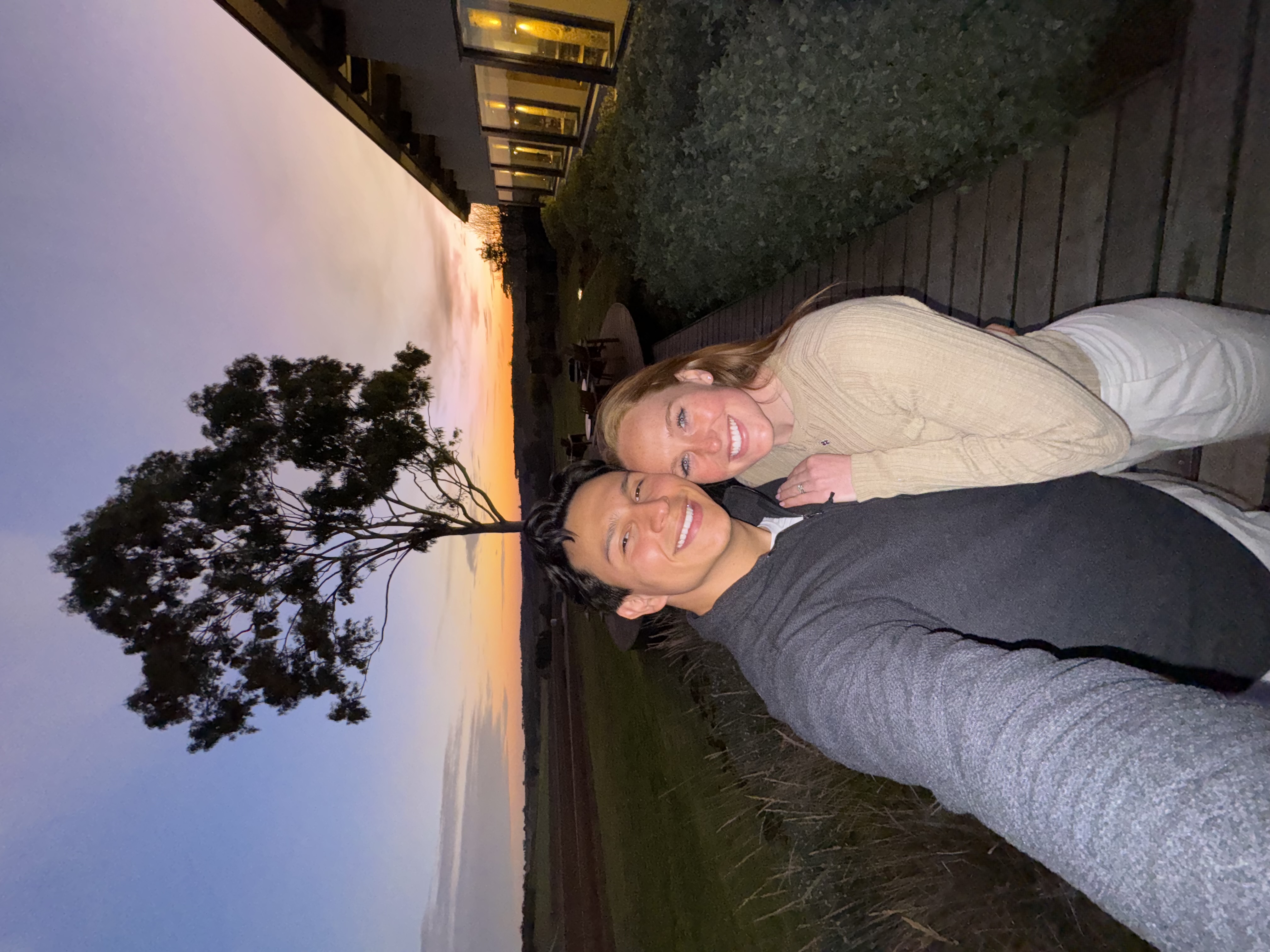 Daniel and Meriana Plaja at golden hour