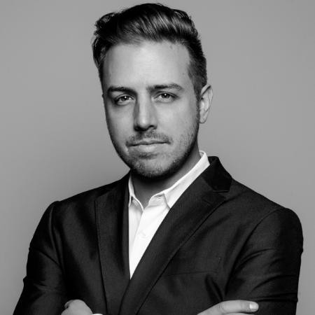 [headshot] image of satisfied customer shaking hands with company representative (for a fintech company)