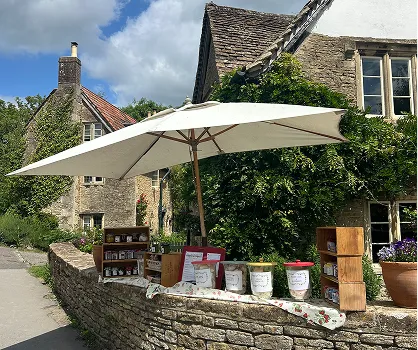 Honesty box outside a home in Lacock