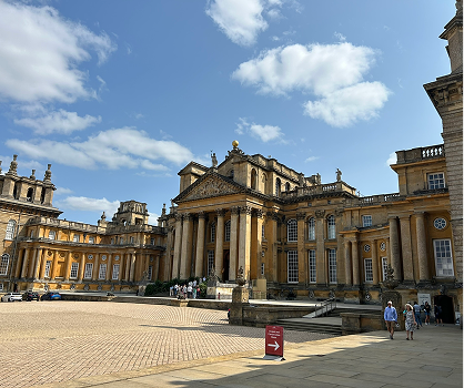 Blenheim Palace from the main court yard