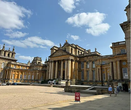 Blenheim Palace from the main court yard