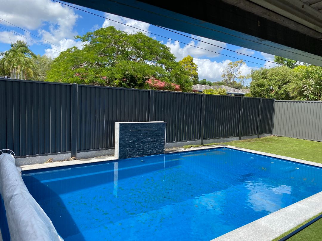 Colorbond fence installed by Synergy Fencing on a residential property in Brisbane