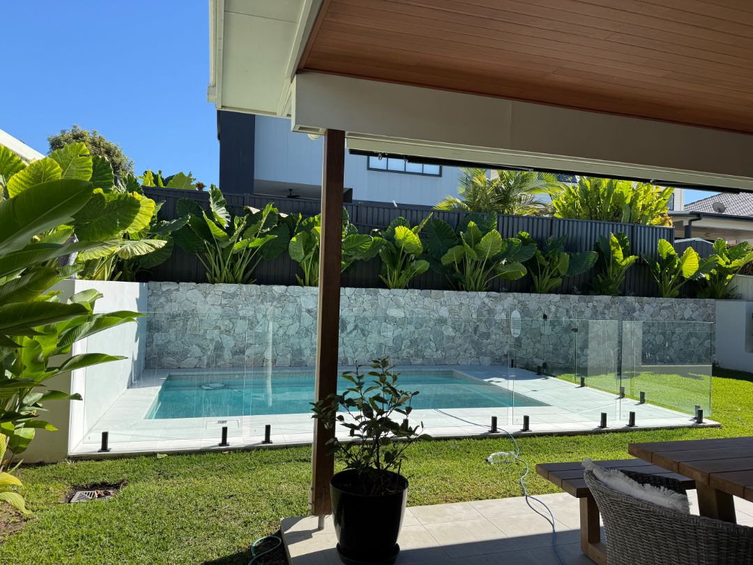 Colorbond pool fencing installed by Synergy Fencing on a Brisbane residential property