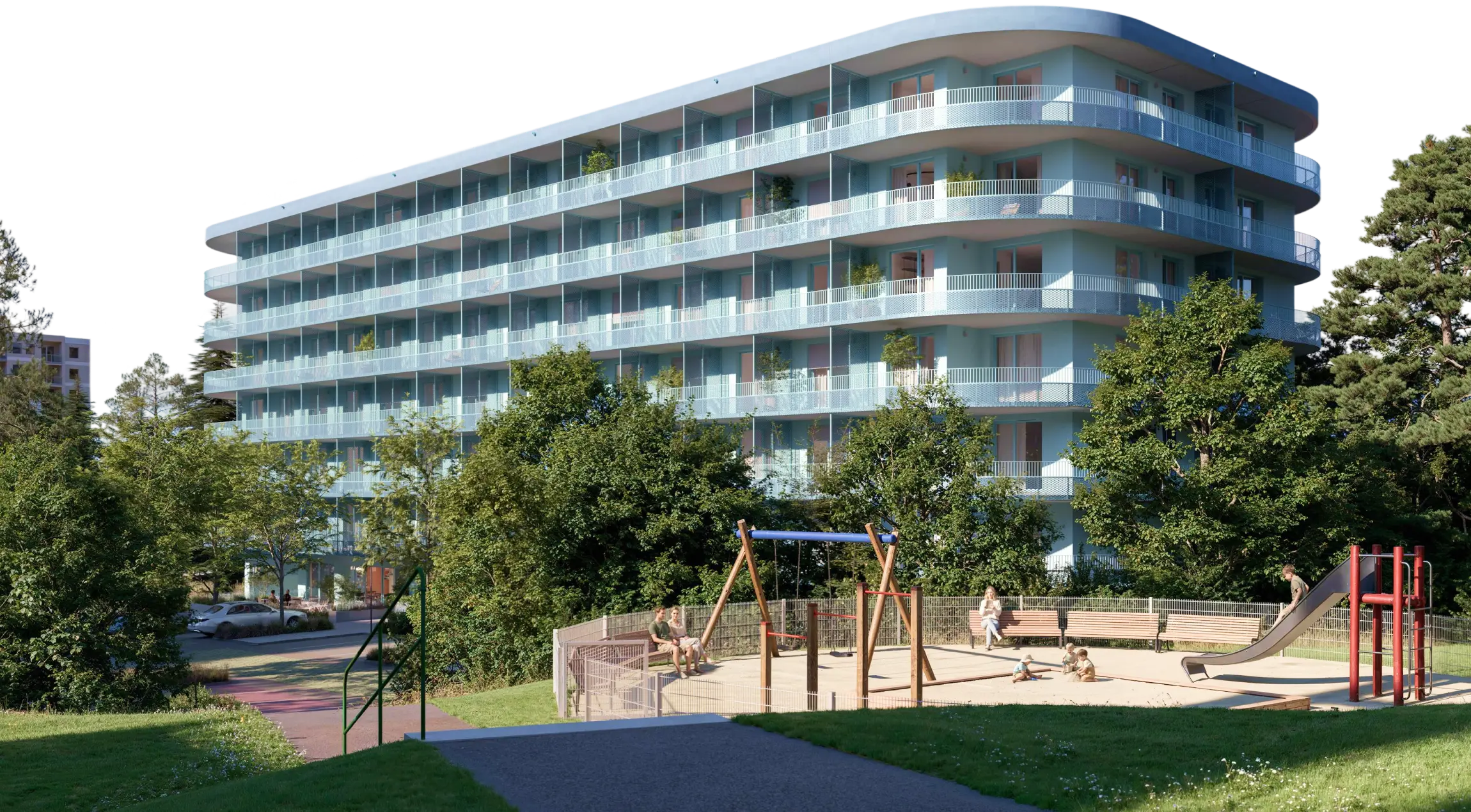 Vizualizace bytového domu Modřanská Zahrada