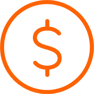 Dollar sign in a circle