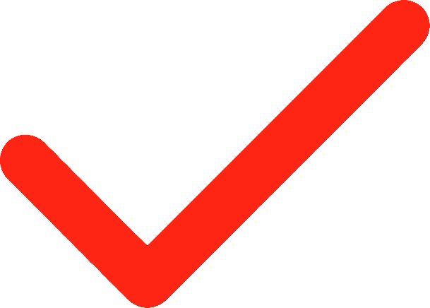 Red checkmark